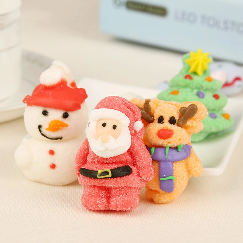 HACCP Certificate Manufacture Marshmallow Snowman Christmas Decoraiton Confectionery