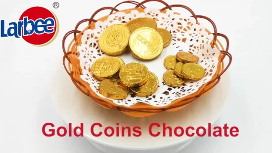 Chocolat de pièces d'or doux de haute qualité dans des sacs pour les enfants